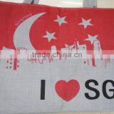 Fashion Lady Popular Cheap Canvas Cotton Bag for Singapore thumbnail-3