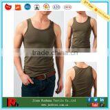 Custom Breathable Cotton Plain Mens Tank Top thumbnail-1