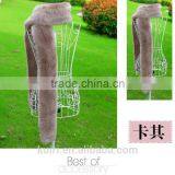 2016 Woman Faux Fur Scarf For Women Winter Warm Long Scarves Female Handmade Rex Rabbit Fur Scarf thumbnail-6