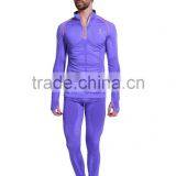 Half Zip Seamless Long Sleeve Hoodie Shirt and Tight Bodybuilding Legging thumbnail-1