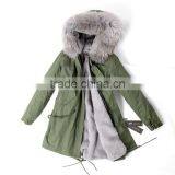 Myfur Customized Fake Rabbit Fur Lining Plus Parka With Random Colorful Raccoon Fur Hood thumbnail-3