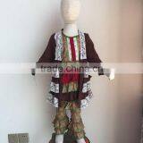 2015 Ney Style Baby 3 Pcs Outfit Strawberry Design Ruffle Long Shirt Lace Thin Coat and Ruffle Pants YW-151 thumbnail-2