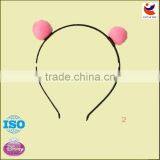 Pink Monochrome Hairballs Headband Kids Party Headband thumbnail-1