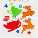 Reindeer Santa Claus Gel Window Decoration Sticky Jelly Halloween Window Sticker Home Decoration thumbnail-4