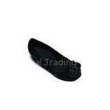 Custom / OEM Light Weight New Spring Summer Black PU Female Ballerina Flat Shoes