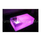 Custom Purple Long Led Bar Table PE Plastic Waterproof KTV Furniture thumbnail-1