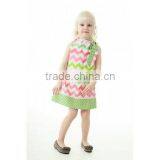 Mother and Daughter Matching Dresses Strip Adult Girls Frock thumbnail-4