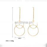 Fashion Metal Earring Long Drop Earring With Circle thumbnail-4
