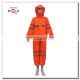 Orange High Visibility PVC Rain Suits With Logos thumbnail-4