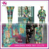 Wool Knitting Pattern Digital Printing Silk CDC 100% Pure Silk Crepe de Chine Fabric thumbnail-6
