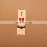 Customized shape CMYK color cute small cheap printed paper bookmark