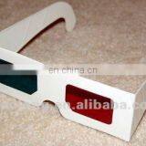 Dispossable Custom Full Color Imprint Paper Anaglyph 3d Movie Glasses for Promotion