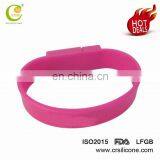 Waterproof Custom Promotion Gift Colorful Silicon Wristband/ Bracelet Usb Flash Drive thumbnail-5