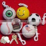 Disposable Poncho Raincoat in Ball With Key Chain