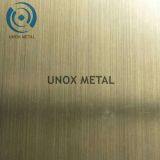 Cross Hairline Brush Stainless Steel Sheet Copper Bronze Plate 304 Grade in Sheet Metal Fabrication thumbnail-4