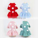 Woolen Yarn Pet Sweater Dress Wholesale Blank Polka Dot Dog Sweater thumbnail-2