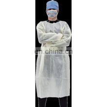 Yellow Isolation Gown Medical Bata Universal Size At Cheap Price