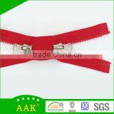 3# Delrin Open End Double Puller Metal Garment Accessories Mens Shirts Zippers thumbnail-3