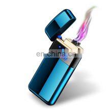 Rechargeable Morden Luxury Cigarette Red Flame Electric Dual Arc USB Lighter With LED Charging Indication thumbnail-5
