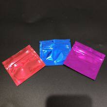 Wholesale Smell Proof Custom Printed Zip Lock Small 3 Side Sealed Pouch Laminated Aluminum Foil Sachet thumbnail-2