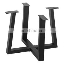 High Quality Power Coated Modern Solid Black Metal Base For Table Legs For Furniture Table Manufacturers