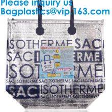 Insulated Thermal Non Woven Aluminum Foil Cooler Bag For Frozen Food,Reusable Insulated Aluminum Foil Thermal Lunch Cool thumbnail-5