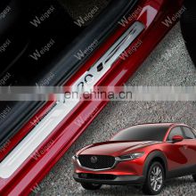 For Mazda CX-30 2018-2020 Car Protector Auto Setup Stainless Steel Door Sill Scuff Plate