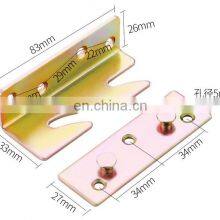 Zinc Plating Connector Bracket Bed Frame Brackets Connector Bed Sofa Hardware Sofa Hinge thumbnail-3