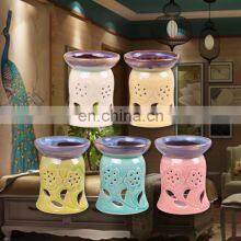 Incense Candle Wax Aroma Oil Burner Bedroom Aromatherapy Candle Stove Essential Oil Lamp Beauty Ceramic Incense Oils Burner thumbnail-2