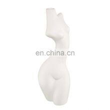 2021 Handmade Nordic White Abstract Minimalist Home Decor Accessories Ceramic Female Body Flower Vase thumbnail-5