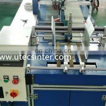UST400-2A Double Side Adhesive Tape Applying Machine, Self-adhesive Tape Gluing Equipment for Carton Box thumbnail-2