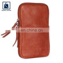 Leading Manufacturer of Top Quality Silver Antique Fitting and Swiss Cotton Lining Genuine Leather Phone Bag for Women thumbnail-1