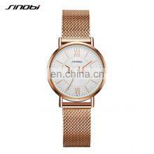 SINOBI Women Watches Unique Design Dial Quartz Clock Fashion Women Dress Wristwatch Montre Femme Stylish Quartz Ladies Watches thumbnail-5