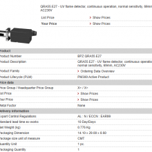 SIEMENS QRA55.E27 UV Flame Detector thumbnail-1