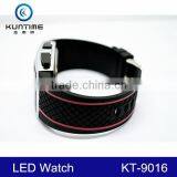 2014 Promotional Popular Fashion Rubber Men's LED Watches for Students thumbnail-5