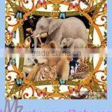 2015 New Design Silk Scarf Shawl of Animal Pattern thumbnail-1