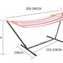 Red and Blue Color Ready to Ship Outdoor Hammock Chair With Stand thumbnail-4