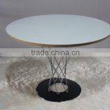 Chrome Finish Frame Matt Color Cyclone Table by Isamu for Dining Room thumbnail-1