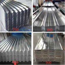 Pressed corrugated aluminum tile plate