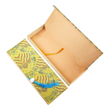 Xuan Paper Wooden Frame Song Brocade Box Package Box Gift Jewelry Box thumbnail-5