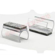 Rectangle U Shaped Chair Leg Tips Cap With Felt Pads,Furniture Feet Protectors Slide Smoothly Glides,Protect Hardwood Floor No Scratches No Noise thumbnail-1