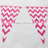 Professional Party Supplier Chevron Paper Flags Buntings for Baby shower                        
                                                Quality Choice