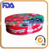 Colorful Oval Sugar Candy Tin Box