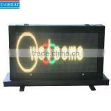Outdoor Full Color Duoble Sided Willess Control LED Taxi Top Sign thumbnail-1