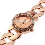 Women's Stainless Steel Petite Rose Gold-Tone Chain Watch thumbnail-3