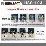 KING BEST Outdoor Sports Walking Stick 3-SECTION Nordic Walking Sticks Adjustable Nordic Walking Stick Elderly Walking Stick thumbnail-4