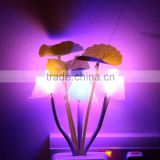 Square/Vase Head Plug Electric Light Sensor Dream Mushroom Fungus Lamp LED Lamp 220V 3 LEDs Mushroom Lamp Led Night Lights