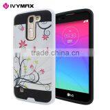 IVYMAX Top Quality Hybrid Brushed Shockproof Armor Case Cover With Image Printed For LG K7/LG Tribute 5