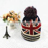 Winter Ski Beanies Knit Hats With Pom Pom for Lady thumbnail-2