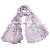 Classic Bird Animal Print Hot Sale Whole Sale Chiffon Scarf In Stock thumbnail-3